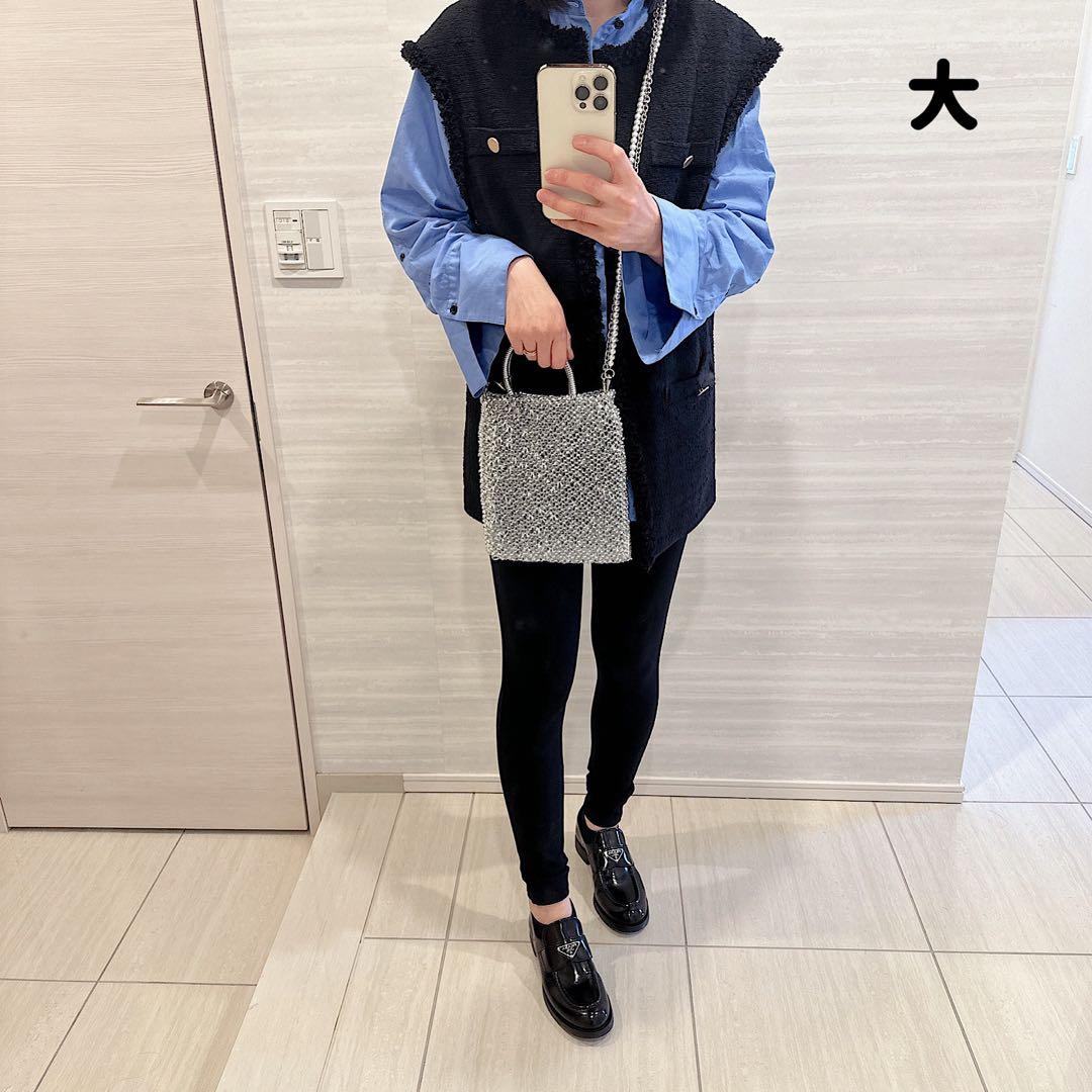 特大サイズ)即購入OK)ワイヤーバッグシルバー　ハンドメイド