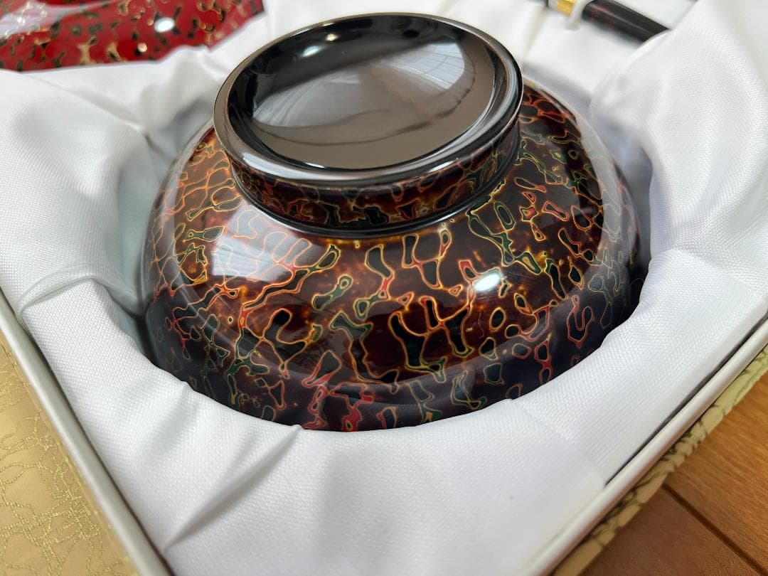 【新品未使用】 津軽塗 漆器 椀＆箸 2客セット【津軽塗夫婦椀・津軽塗夫婦箸】