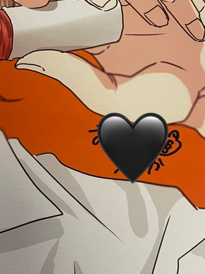 【ヤリチン⭐︎ビッチ部】カラー複製原画　直筆サイン入り　矢口恭介