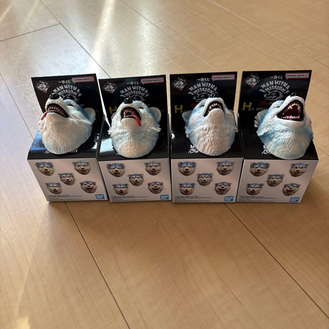 一番くじ MAN WITH A MISSION H賞 フェイスマグネット4種