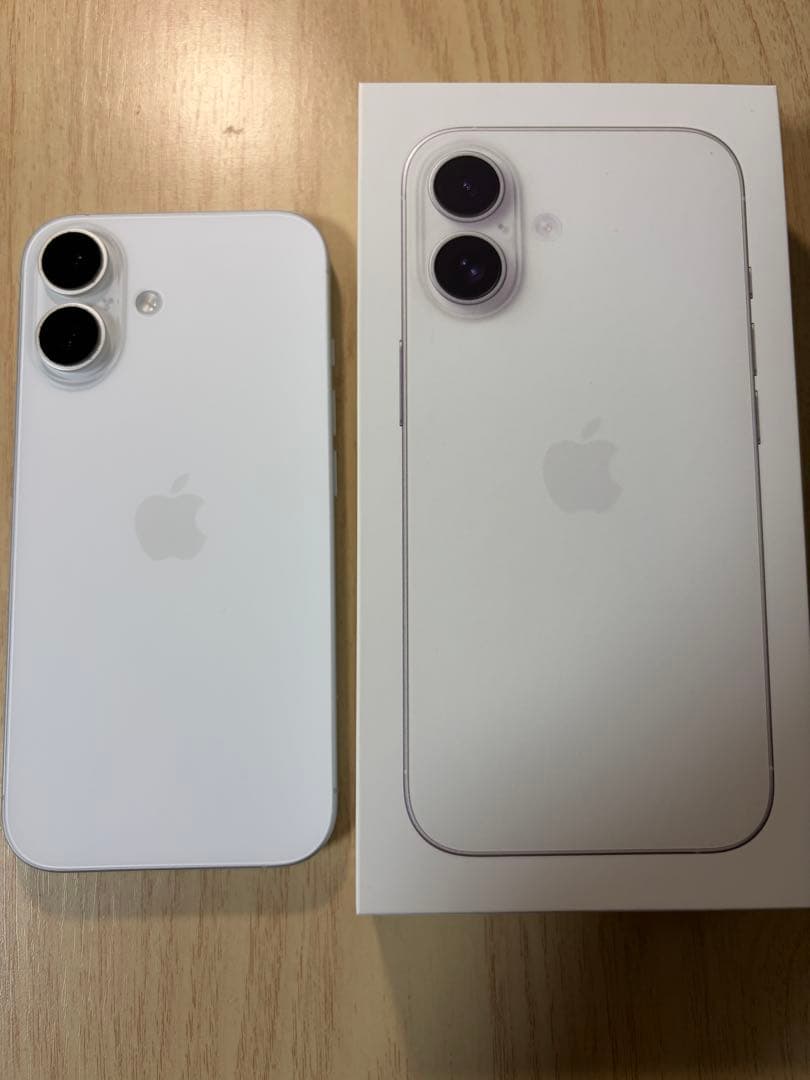 iPhone16 SIMフリー Apple ホワイト256GB付属品未使用