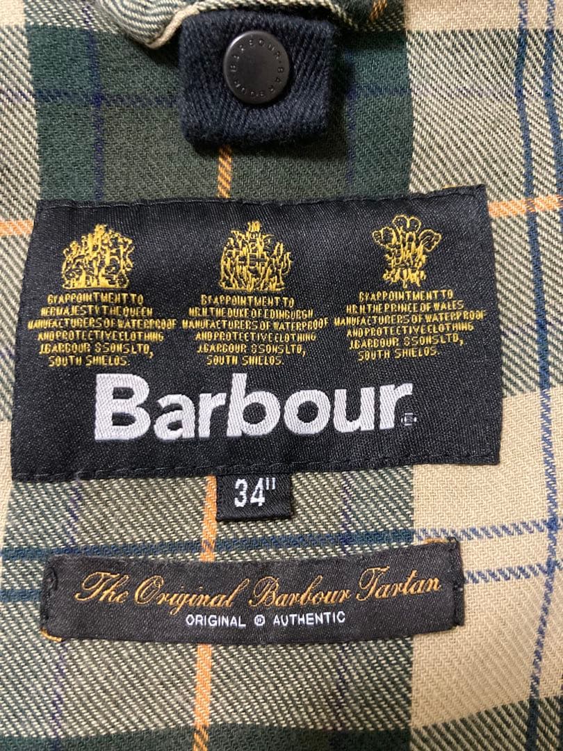 Barbour オイルドジャケット ビデイル 34サイズ