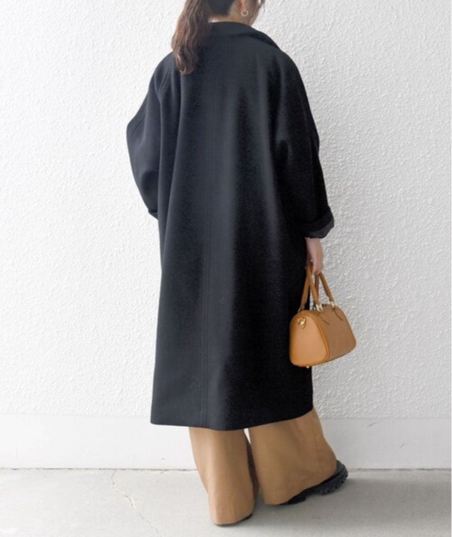 SHIPS any: バルマカーン コクーン コート　ブラウン