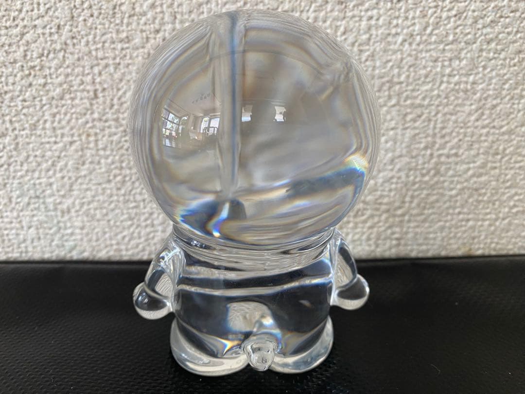 【バカラ×ドラえもん】クリスタルフィギュア 正規品 ガラス置物 インテリアに最適