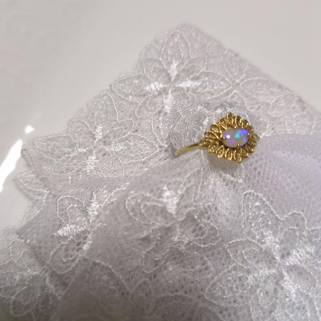 ぽ*え様 ete K18 リング オパール