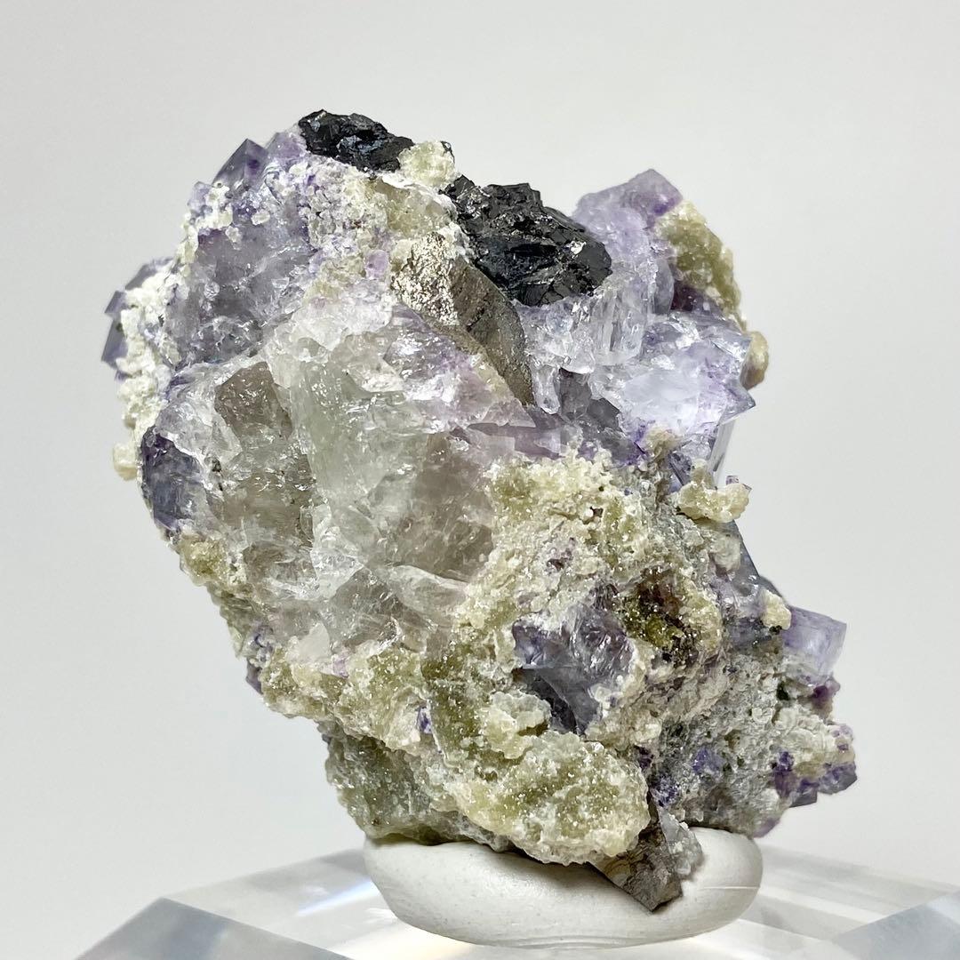 ヤオガンシャン　フローライト　クォーツ　マイカ　鉱物標本　原石　天然石　ストーン