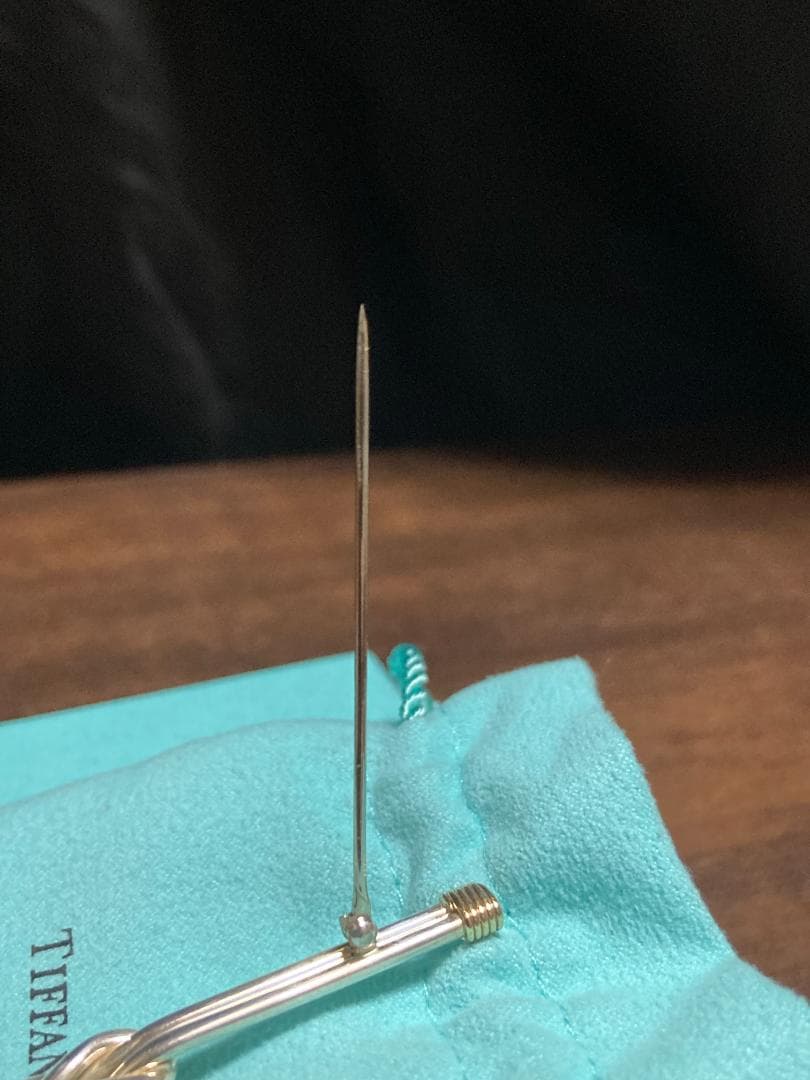 ティファニー ノット コンビ ブローチ K14 シルバー925