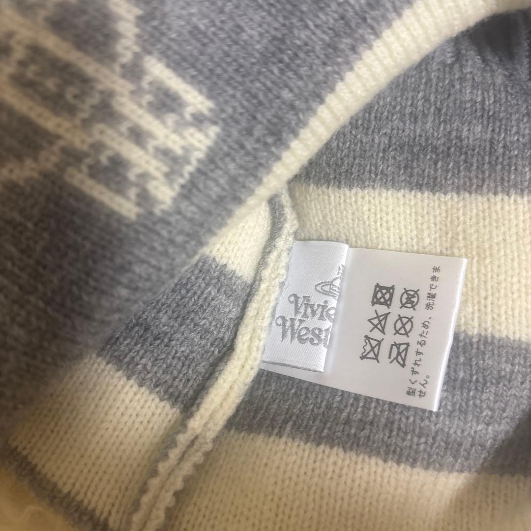 Vivienne Westwood ニット帽 グレー・ホワイト