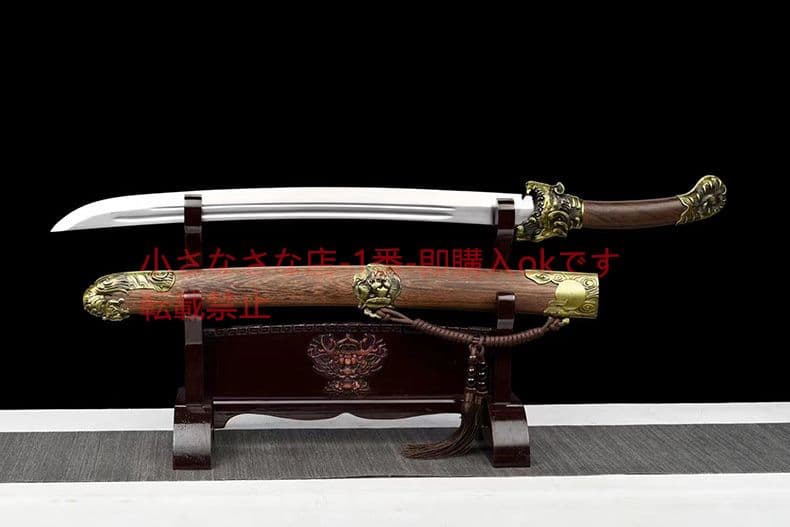 小龍虎  古兵器 武具 刀装具 日本刀 模造刀 一体マンガン鋼