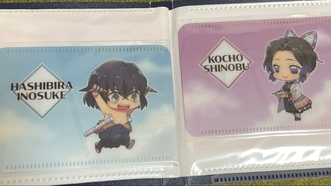 鬼滅の刃　成田アニメデッキ　パスケース　紙飛行機verフルコンプセット