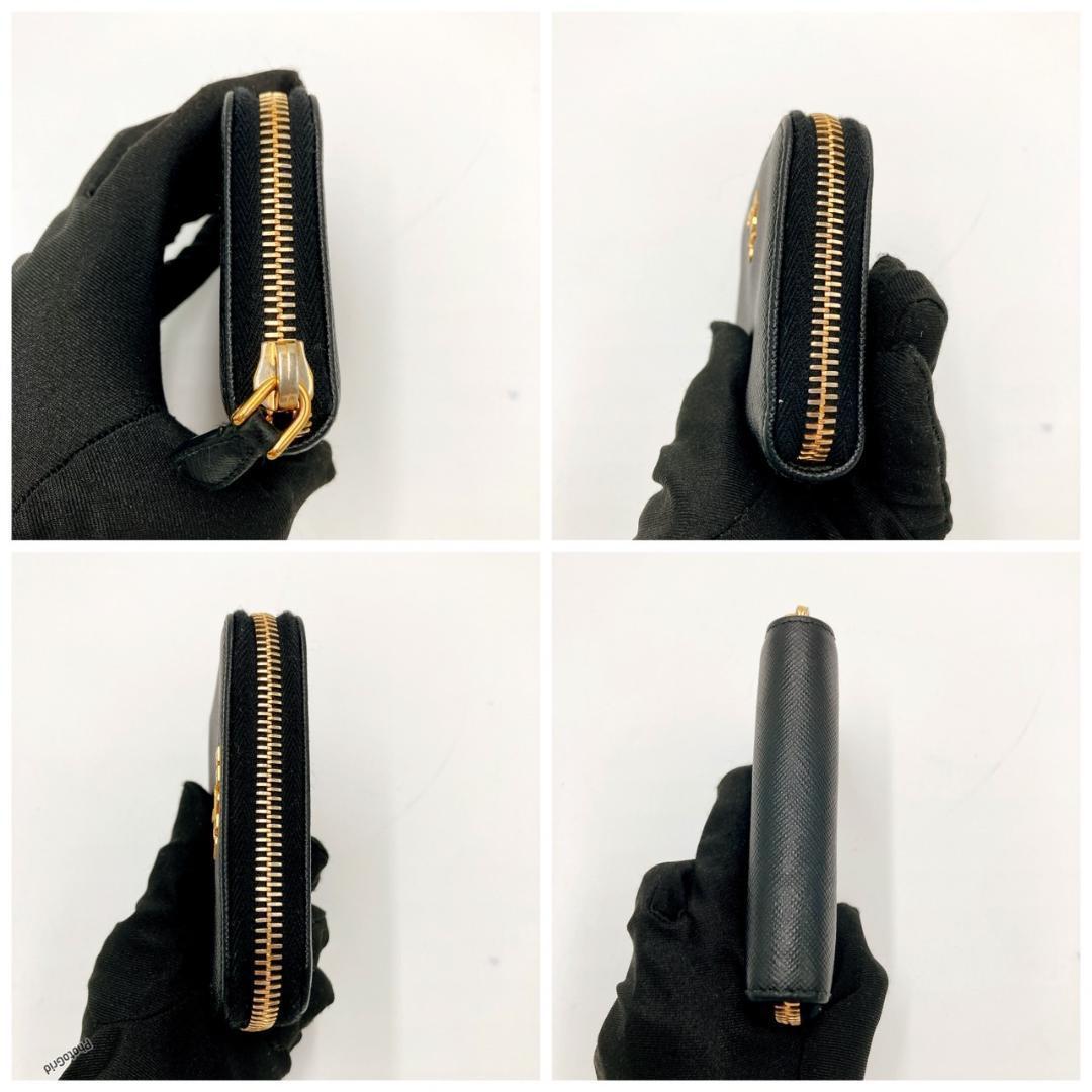 PRADA プラダ　ケース ラウンドジップ サフィアーノ　✴︎①