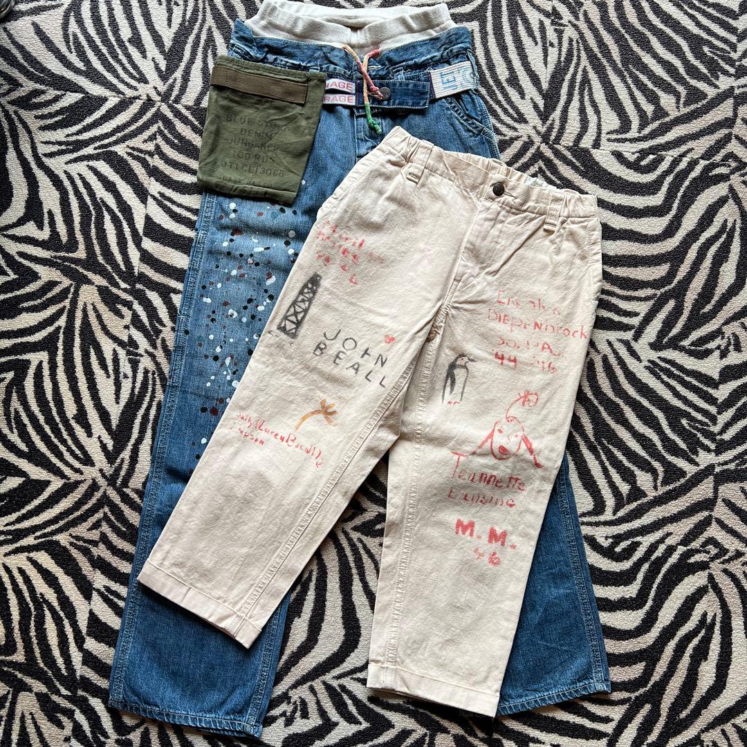 《美品》デニムアンドダンガリー　ボトムス　140cm 2本セット