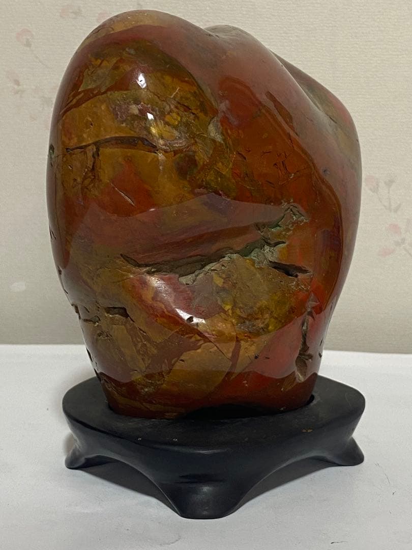 ♦鑑賞石 水石 銘石 赤玉 赤石 ジャスパー 天然石 インテリア 置物 骨董品