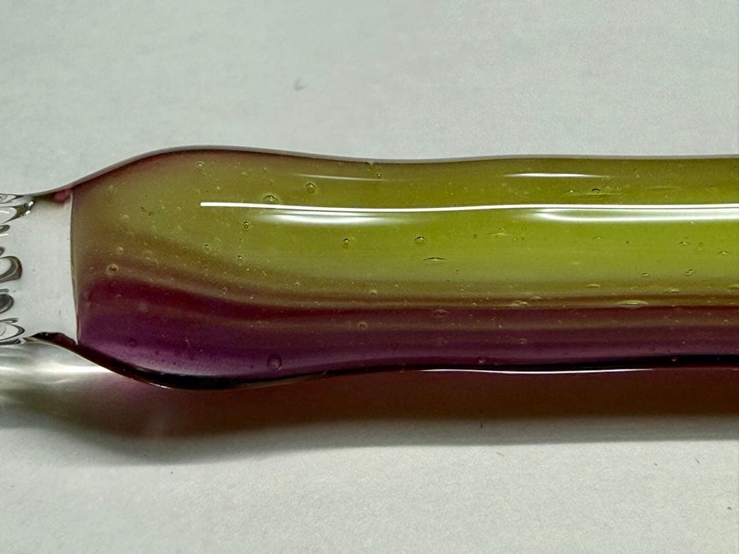 きゃろくろ◆ガラスペン◆木目 グレープ＆マスカット 中字