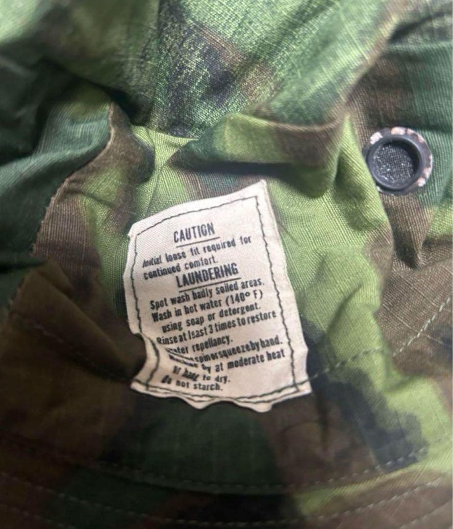 NOS 60s リーフカモ　グリーンリーフカモ ブーニー ERDL 7 1/8