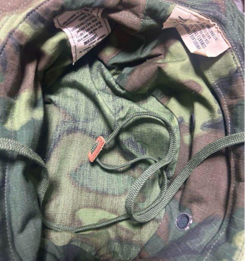 NOS 60s リーフカモ　グリーンリーフカモ ブーニー ERDL 7 1/8