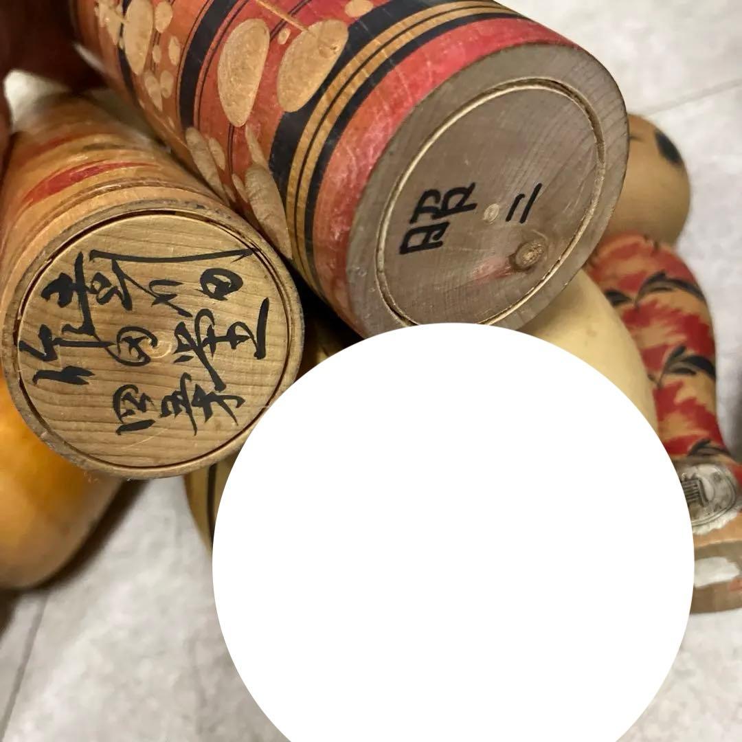 D-3 昭和レトロ 木製 こけし 小芥子 18体セット まとめ売り 大量 人形