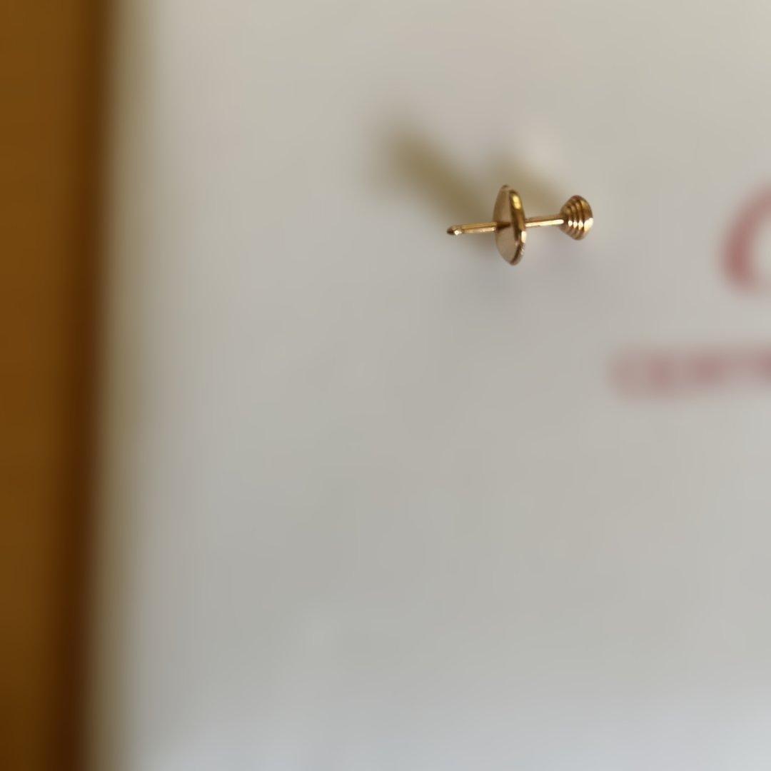 Cartier ダムールピアスXS ピンクゴールド 証明書付き