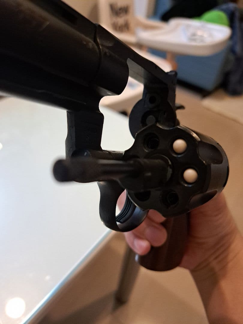 日本製 モデルガン エアガン ブラック リボルバー