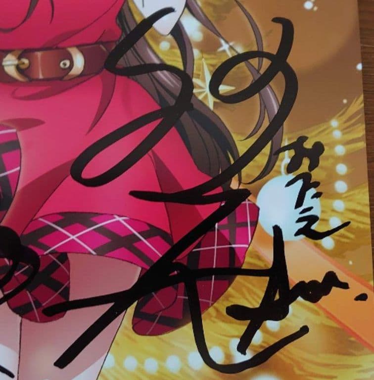 バンドリ ポピパ B2ポスター 直筆サイン入り