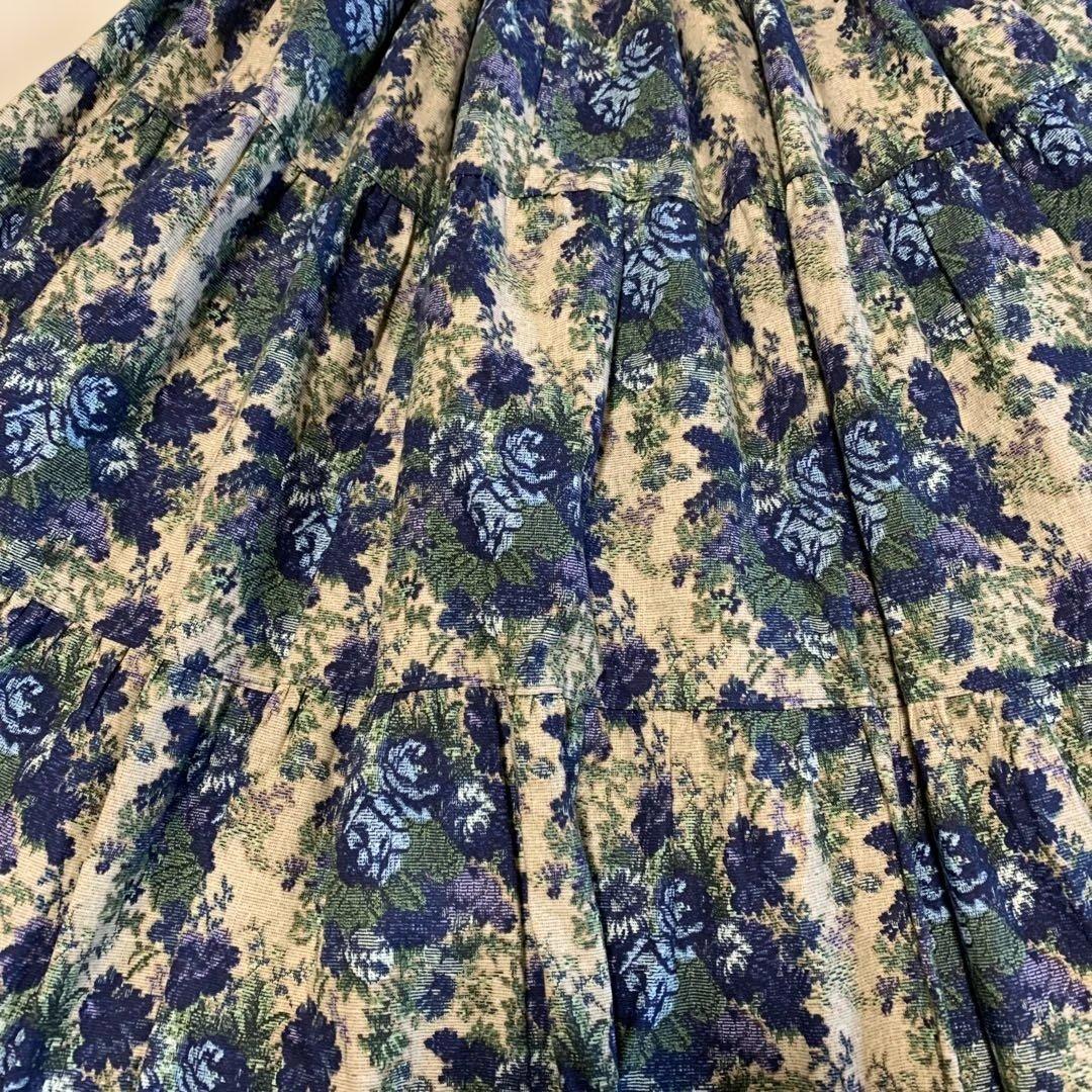 morphose ゴブランブーケティアードスカート 美品