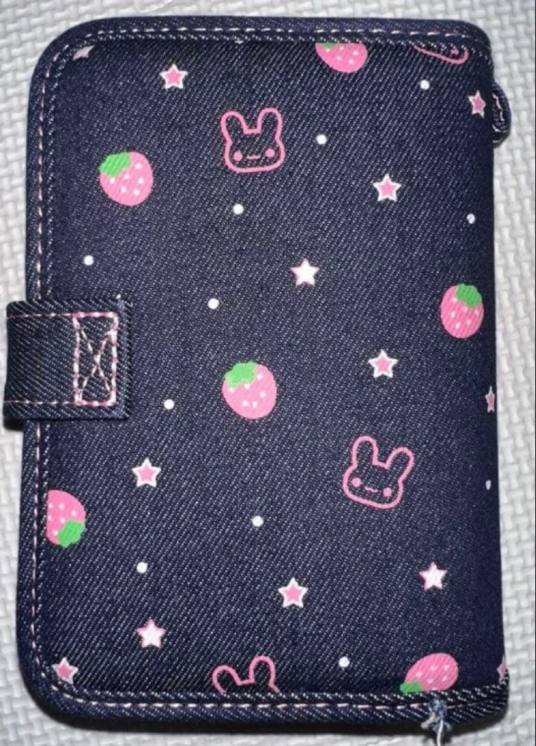 MERING メリング シール帳 デニム イチゴ バインダー