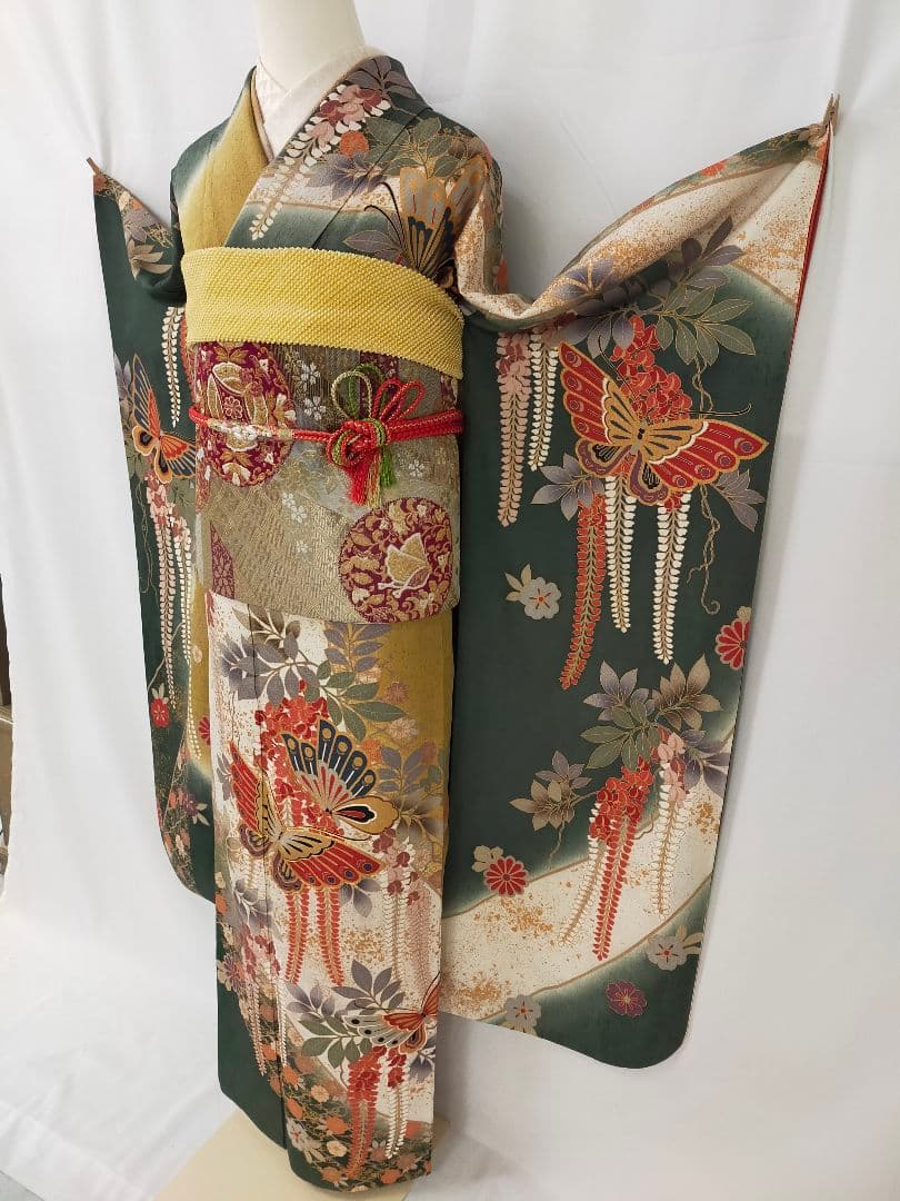 ルルさま　美品　正絹　京友禅振袖　3点セット