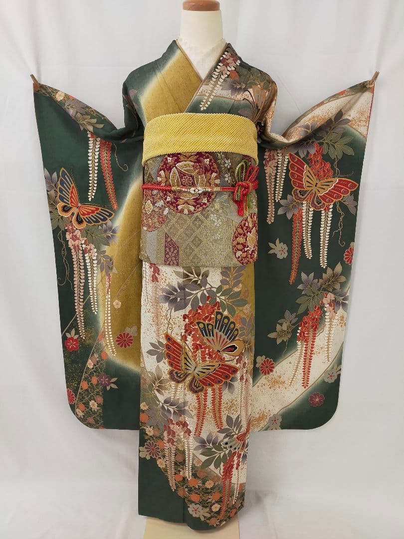 ルルさま　美品　正絹　京友禅振袖　3点セット