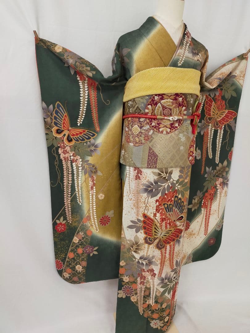 ルルさま　美品　正絹　京友禅振袖　3点セット