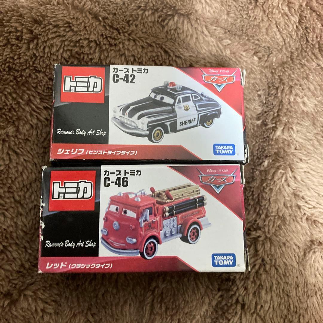 カーズトミカ　廃盤シェリフ&レッドまとめ売り