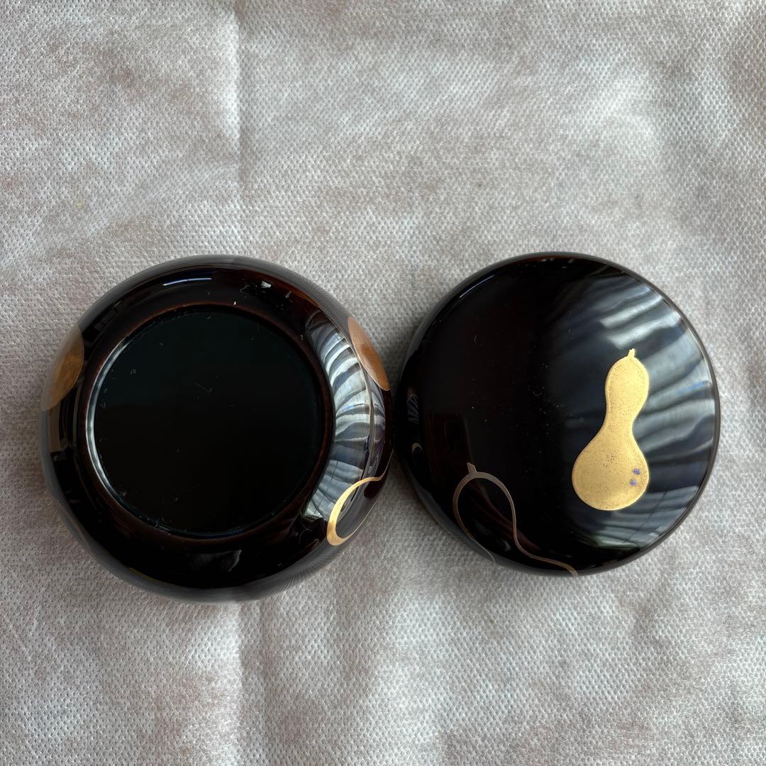 茶道具　棗　新井司峰　六瓢蒔絵　ひょうたん　瓢箪