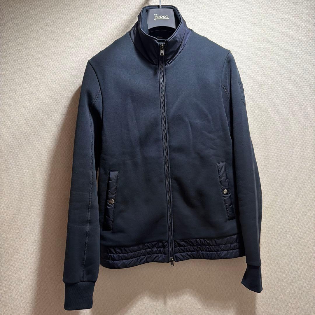 HERNOスウェット ジップアップブルゾン ネイビー 44 ヘルノ