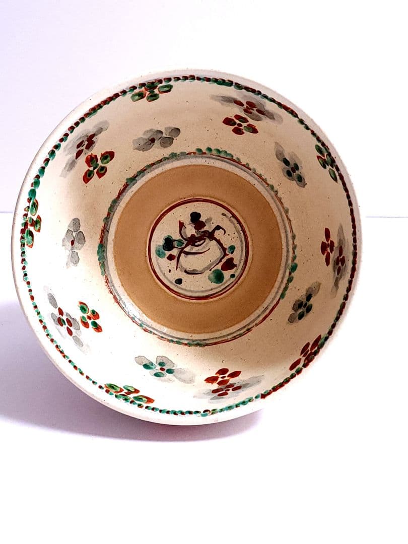 村田陶苑 造 紅安南茶碗 共箱 共布 茶道具