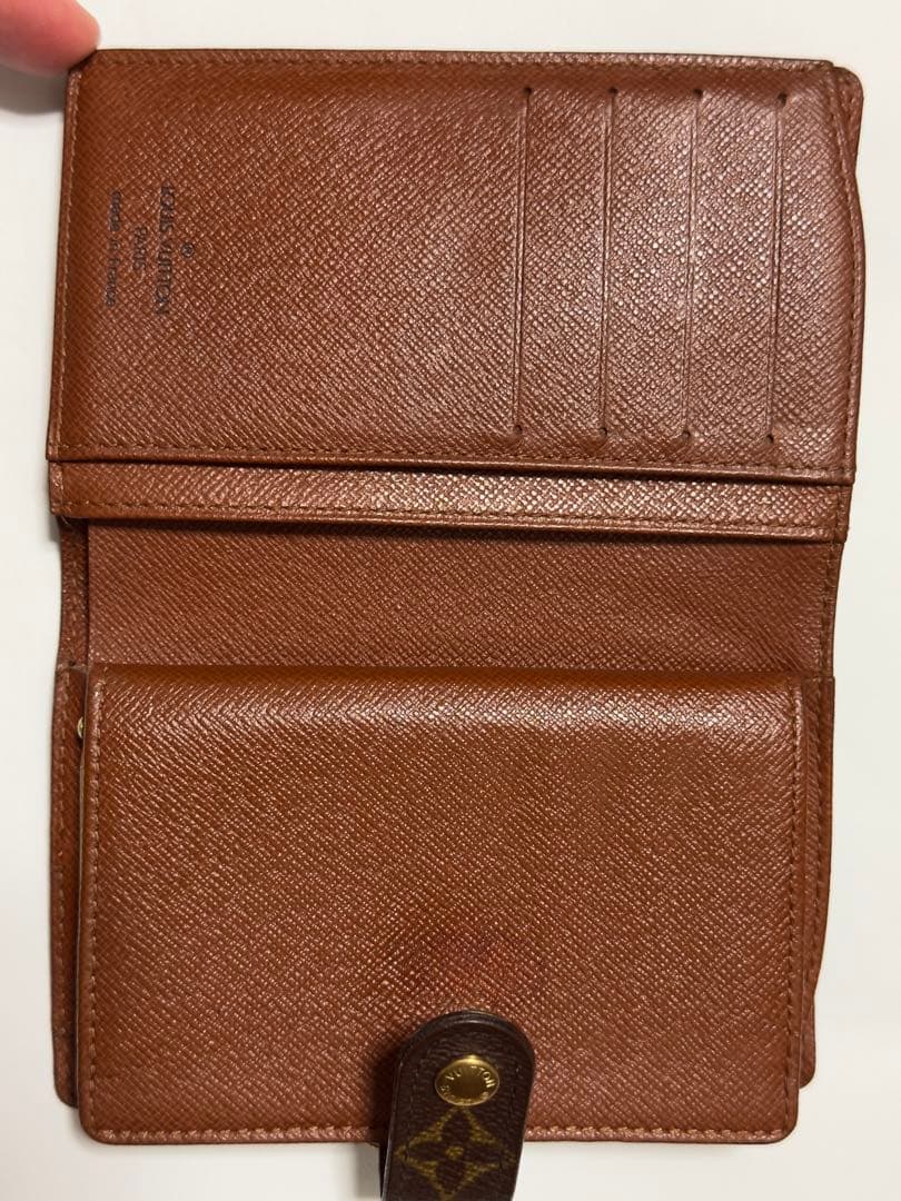 ルイヴィトン モノグラム ポルトモネ ビエ ヴィエノワ がま口 二つ折り財布