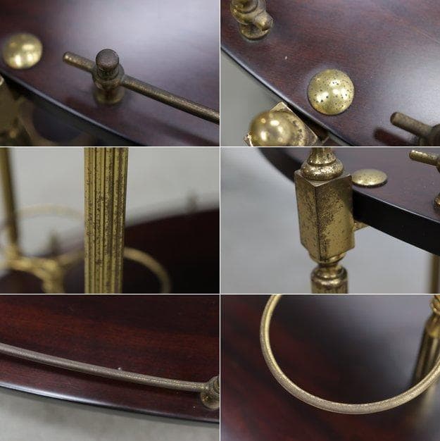 ヴィンテージ クラシカル トローリー キッチン ワゴン シェルフ キャスター