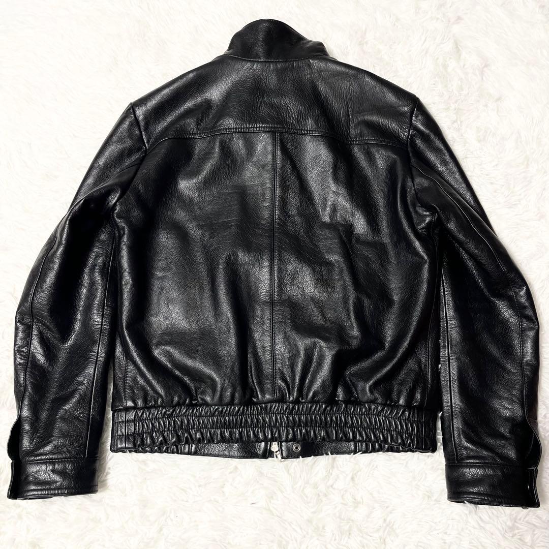 【極美品】 エンメティ サイズ50 BEAMS別注 レザージャケット 黒
