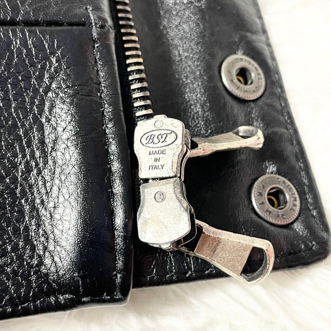 【極美品】 エンメティ サイズ50 BEAMS別注 レザージャケット 黒