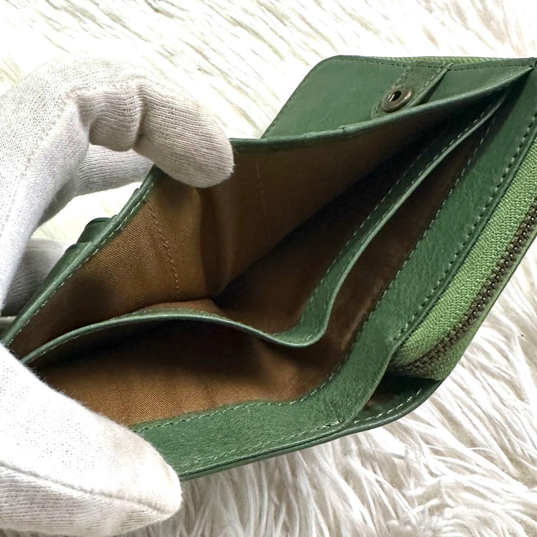 未使用品✨Dakota ダコタ アニマーレ 動物 二つ折り財布 グリーン