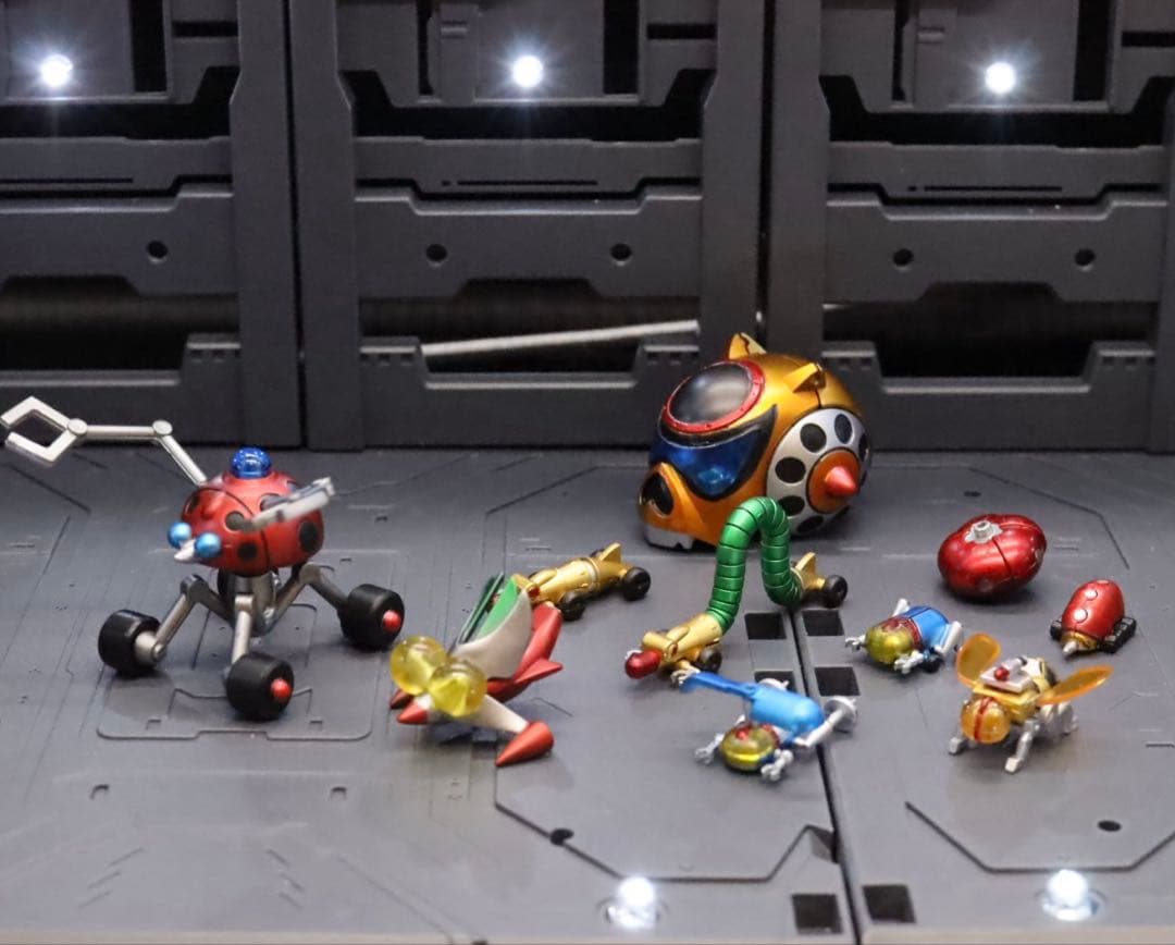 タイムボカンメカ3機＆ミニメカ＆タイムガイコッツ【全塗装・完成品】