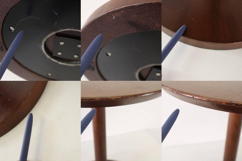 IDC大塚家具 リーベ サイドテーブル DM-GF014 ウォールナット材