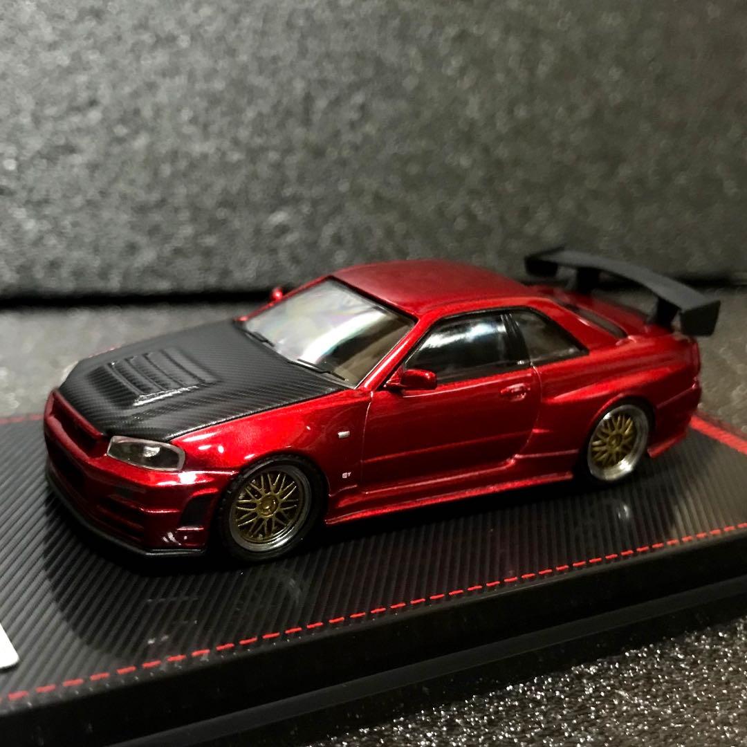 イグニッションモデル 1/64 スカイライン R34 GTR 限定レッド　未開封