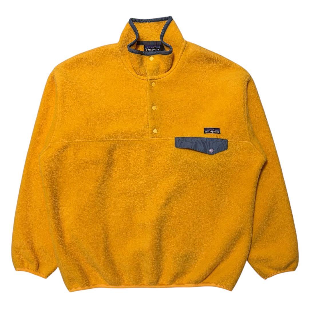 希少カラー 90s Patagonia パタゴニア イエロー スナップT