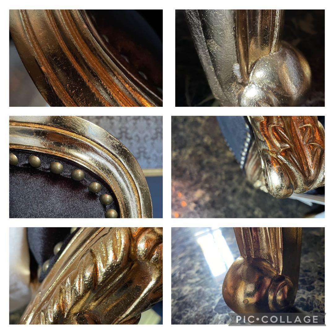 一人掛けソファー　ロココ調　猫脚