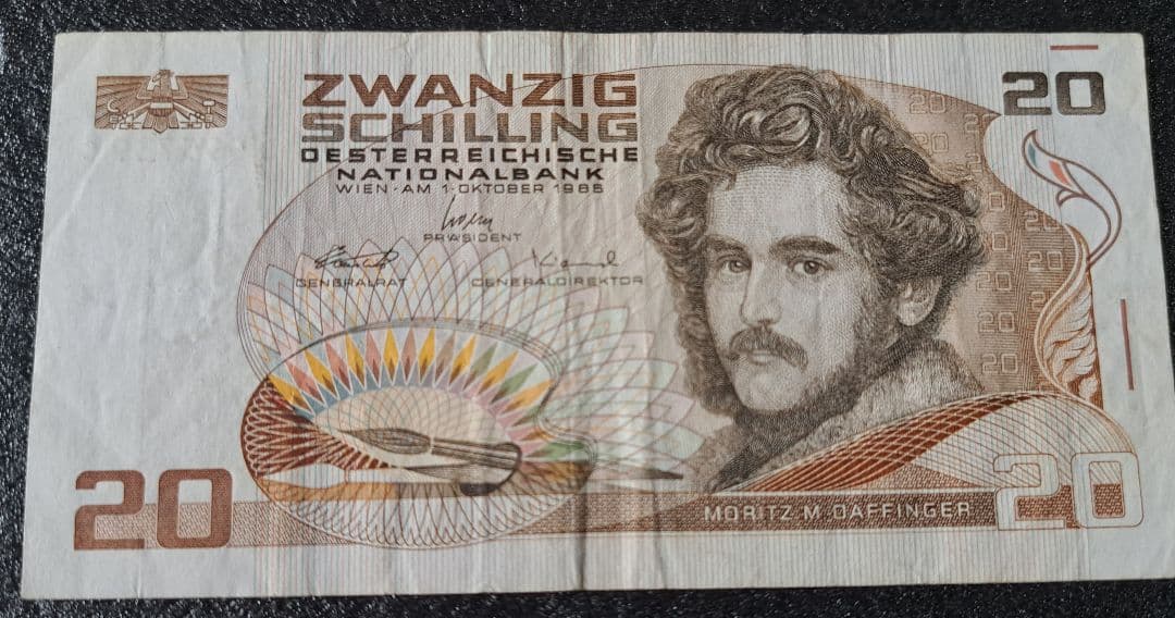 旧紙幣　オーストリアシリング旧紙幣 計2440シリング[値下げ8000円]