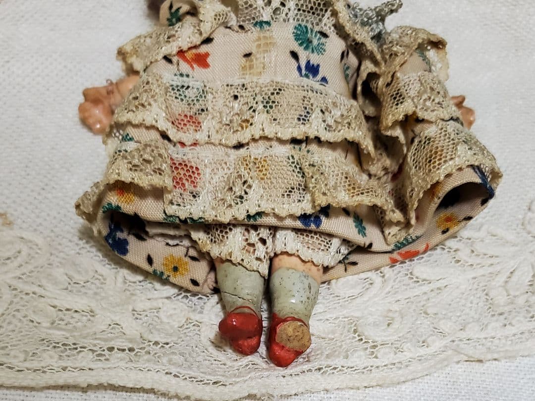 アンティークドール　ミニョネット　人形