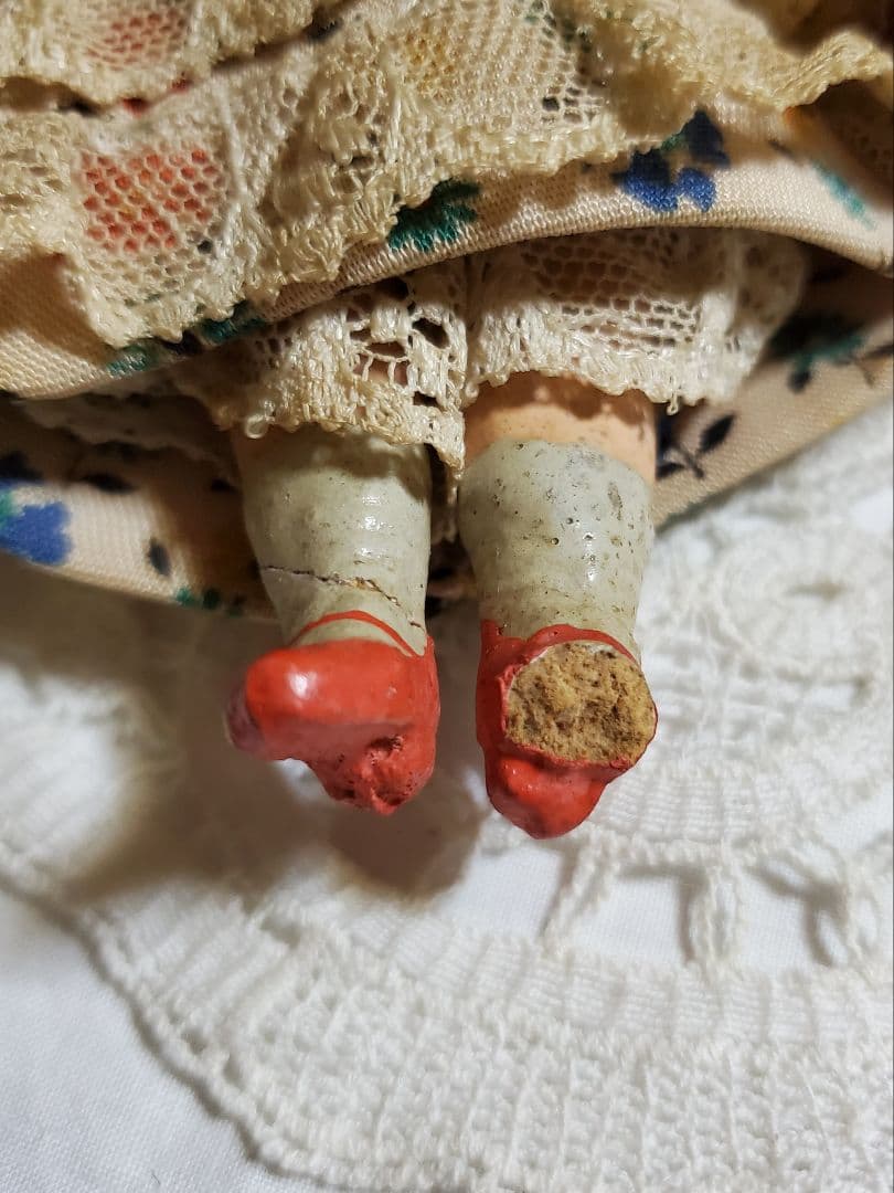 アンティークドール　ミニョネット　人形