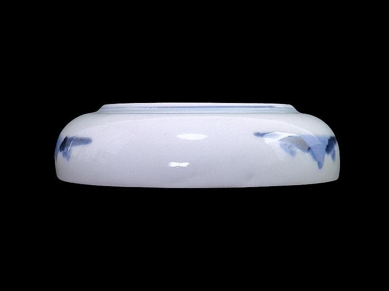 古伊万里　染付　船頭に帆掛け船の図　膾皿　5寸皿　B188AS-CUm