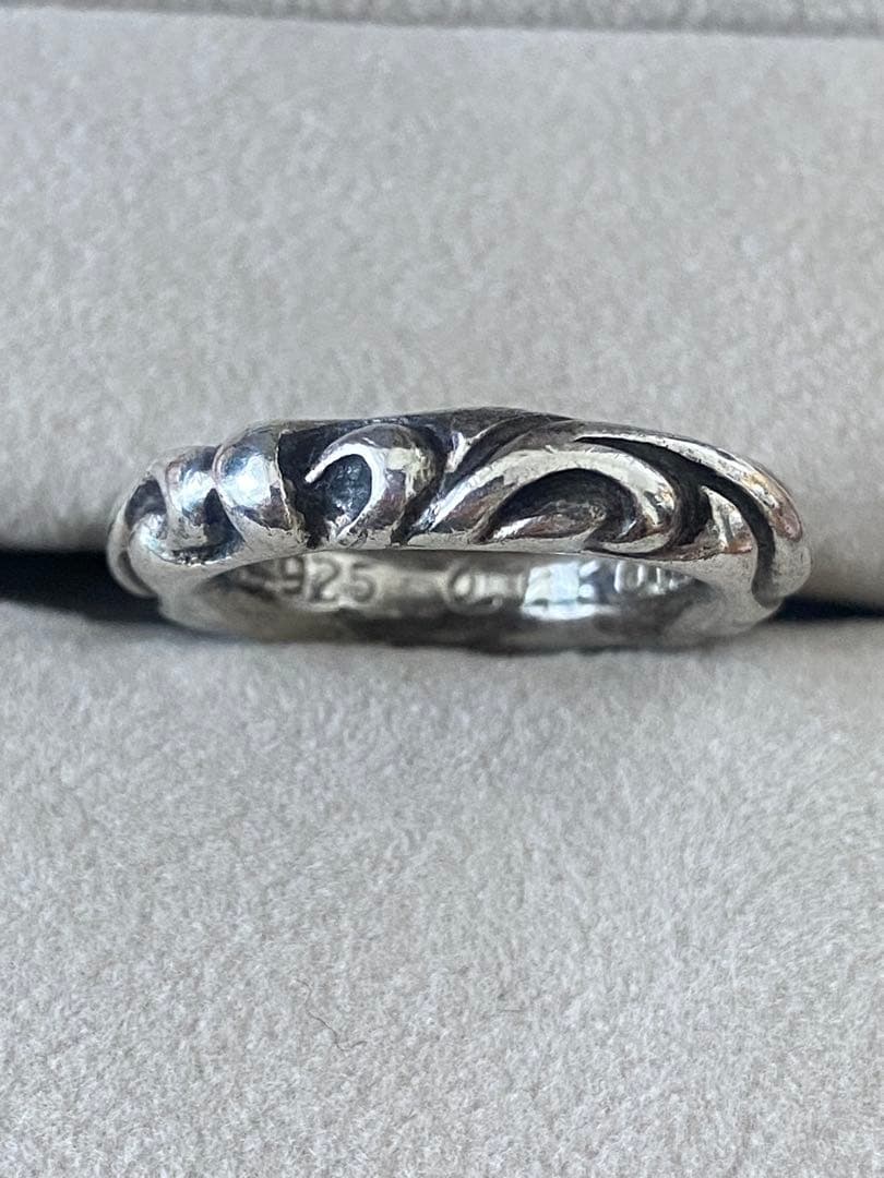 CHROME HEARTS クロムハーツ　スクロールバンドリング　US5.5