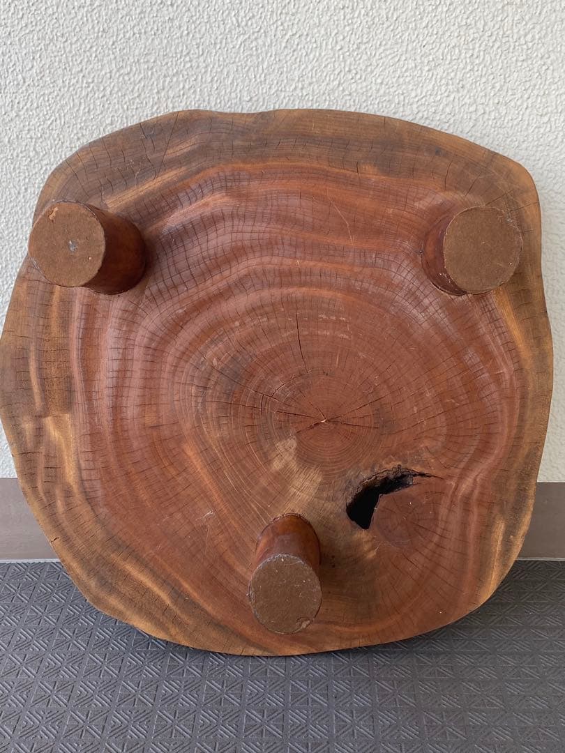天然木 一枚板 花台 座卓 ローテーブル ちゃぶ台 飾り台 ディスプレイ台