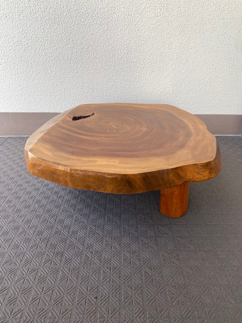 天然木 一枚板 花台 座卓 ローテーブル ちゃぶ台 飾り台 ディスプレイ台